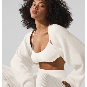 Snuggle Up Sweater Shawl - Ivory